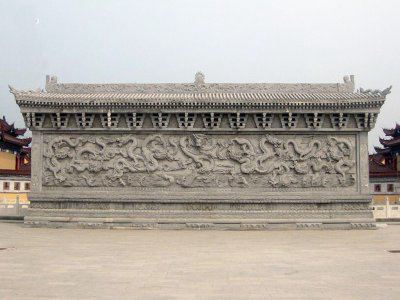 寺院浮雕九龙壁(编号：12)